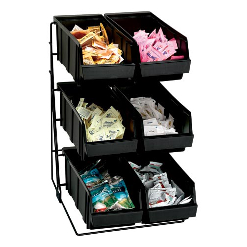 Dispense-Rite WR-COND-6 Wire Rack Condiment Organizer - 6 Compartment