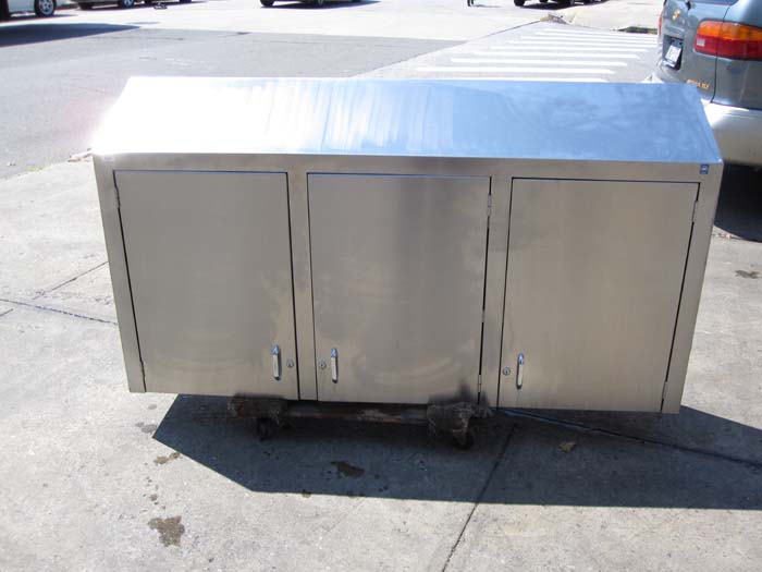 Stainless Steel Wall Cabinet - Used Condition 66" x 13" x 36"