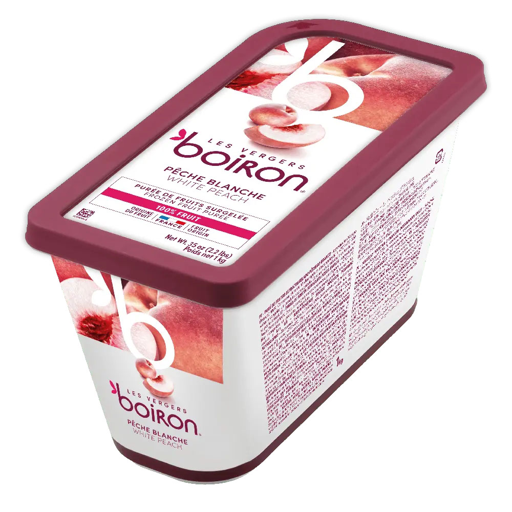  Boiron Frozen White Peach Puree, 2.2 lbs.