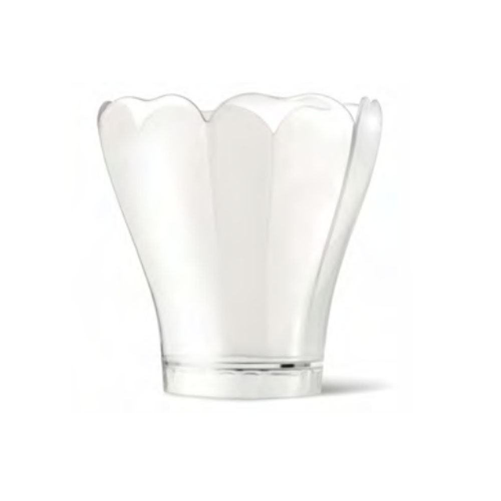 Alcas Lily Clear Polystyrene Cup, 100ml, 2.4" x 2.7" High, Pack of 40