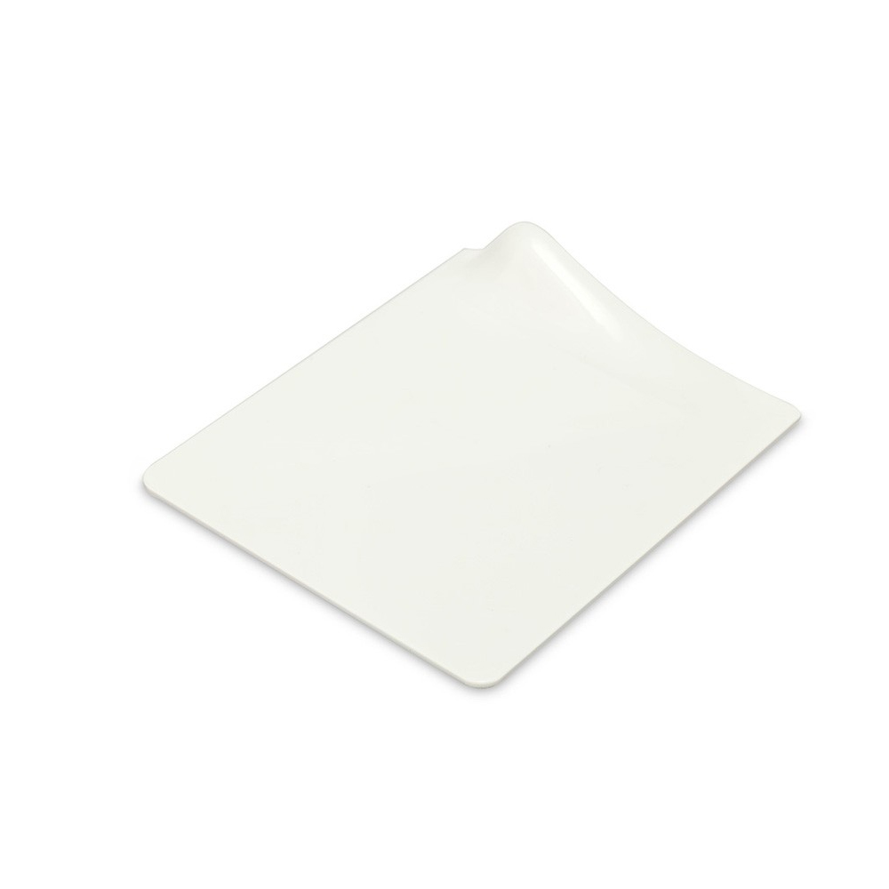 Alcas Rectangle White Dessert Plate 3-3/4