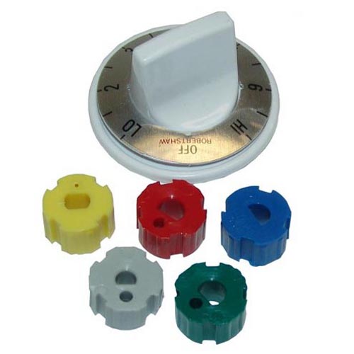 All Points 22-1527 2" White Infinity Knob (Off, Lo, 2-6, Hi)