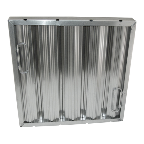 All Points 26-2262 16" x 16" x 2" Aluminum Hood Filter - Ridged Baffles