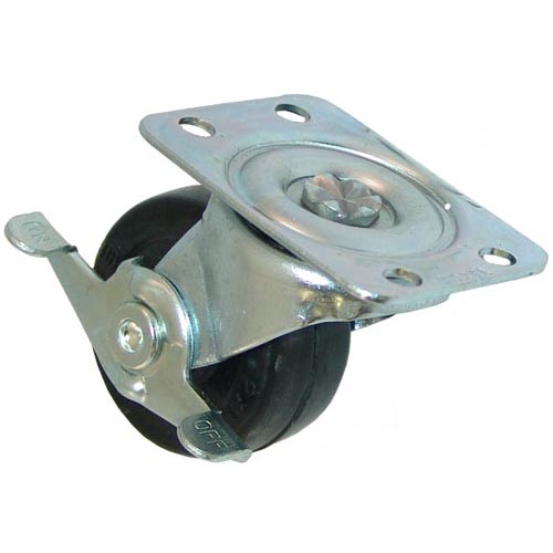 All Points 26-2380 2" Swivel Plate Caster with Brake - 100 lb. Capacity