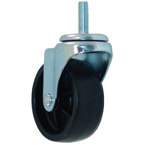 All Points 26-3270 4" Swivel Threaded Stem Caster - 1/2"-13 x 1 1/2" Stem, 240 lb. Capacity