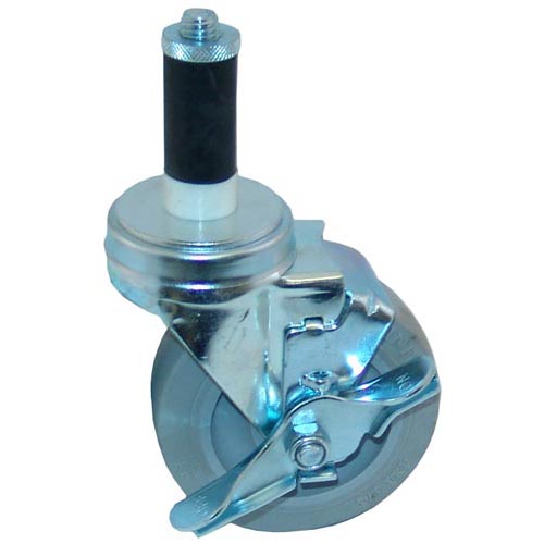 All Points 26-3378 4" Swivel Stem Caster with Brake for 1" O.D. Tubing - 240 lb. Capacity