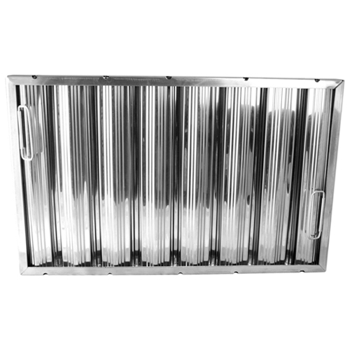 All Points 26-3895 16" x 25" x 2" Stainless Steel Hood Filter - Ridged Baffles