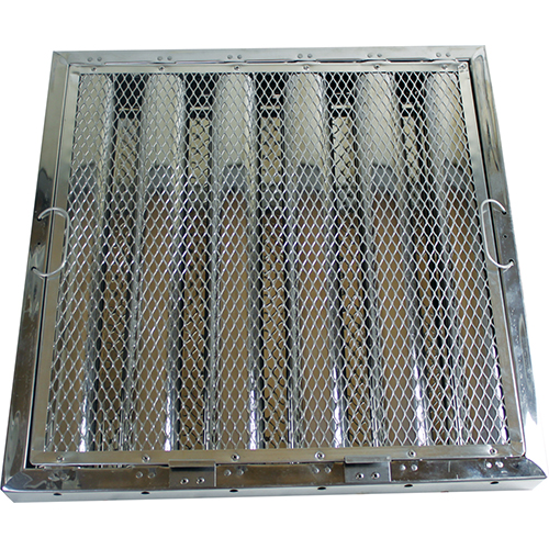 All Points 26-4612 20" x 20" x 2" Stainless Steel Hood Filter with Hook and Spark Arrestor - Kleen-Gard