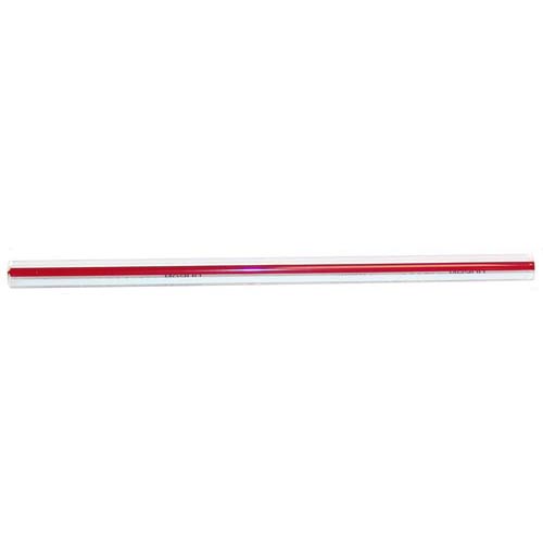 All Points 28-1676 Sight / Gauge Glass Tube; Red and White Stripe; 5/8" x 12"