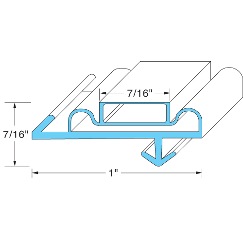 All Points 74-1220 Magnetic Door Gasket - 27 1/4" x 70"