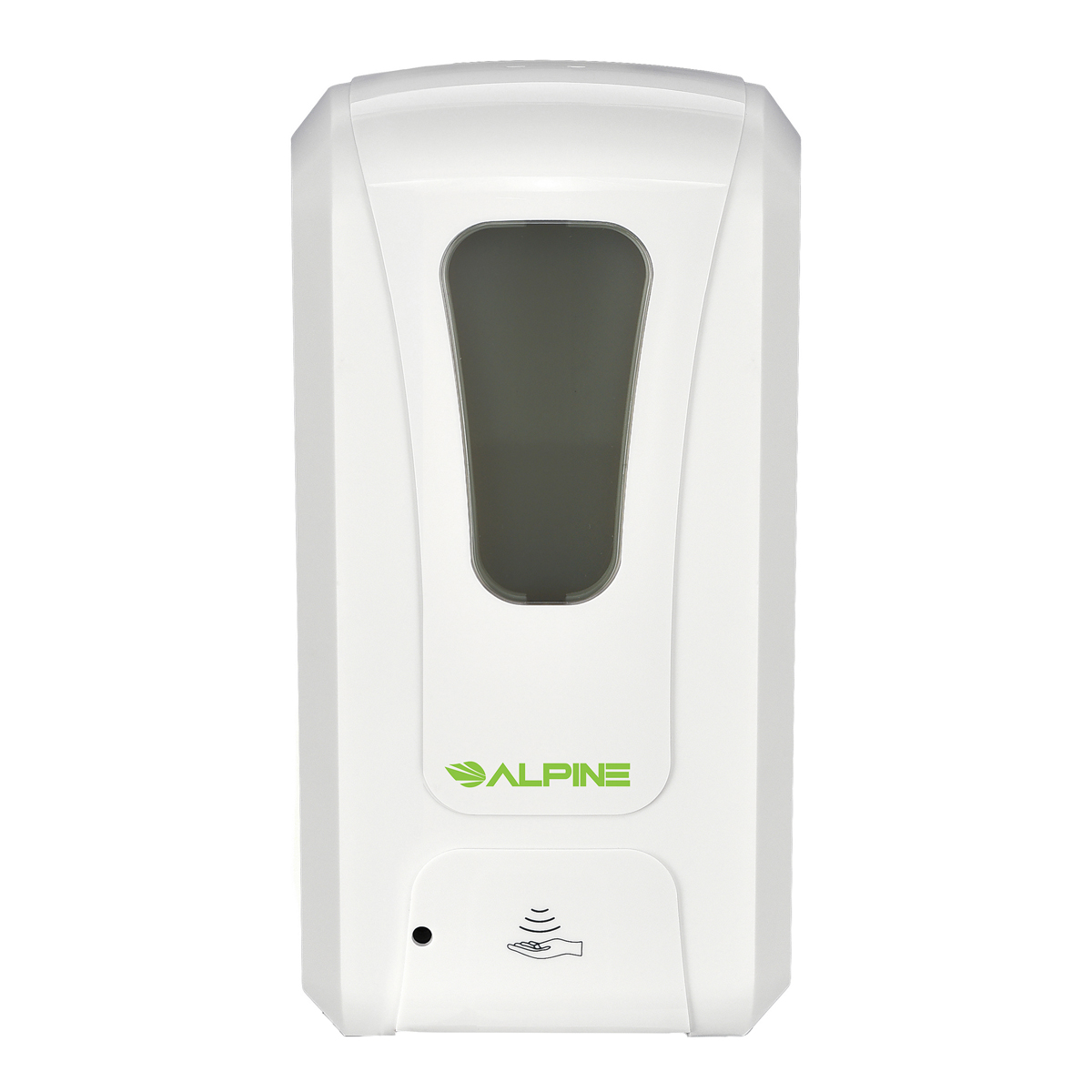 Alpine Automatic Hands-Free Foam Hand Sanitizer/Soap Dispenser, mL, White