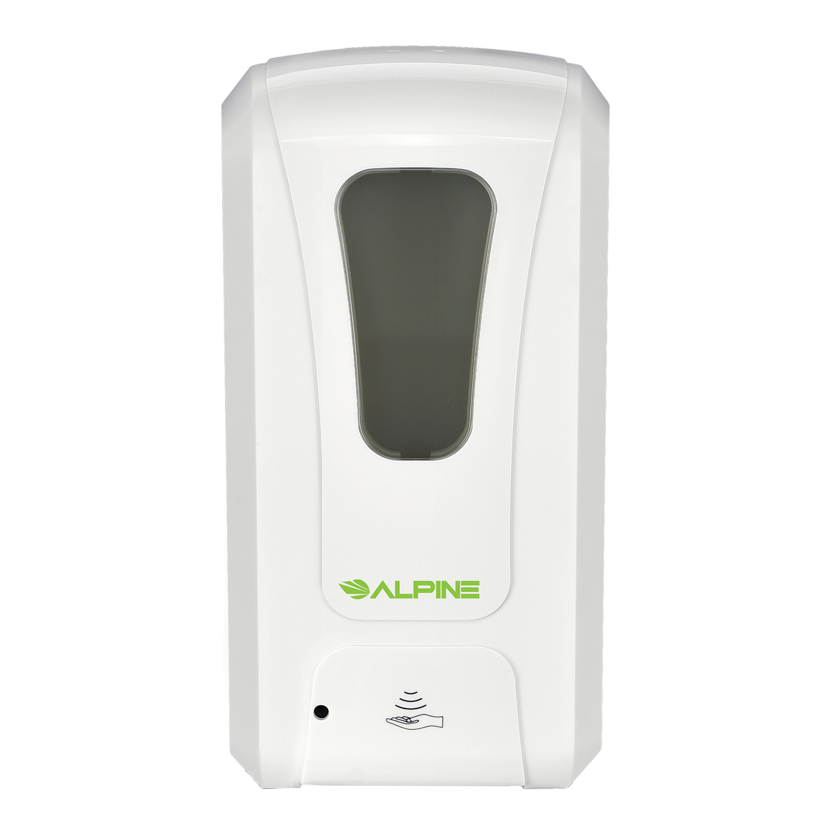 Alpine Automatic Hands-Free Liquid/Gel Hand Sanitizer/Soap Dispenser, 1200 mL, White