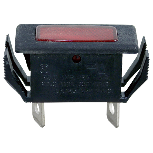 Alto Shaam OEM # LI-3493, Signal Light; 1/2" x 1-1/8; Red; 125V