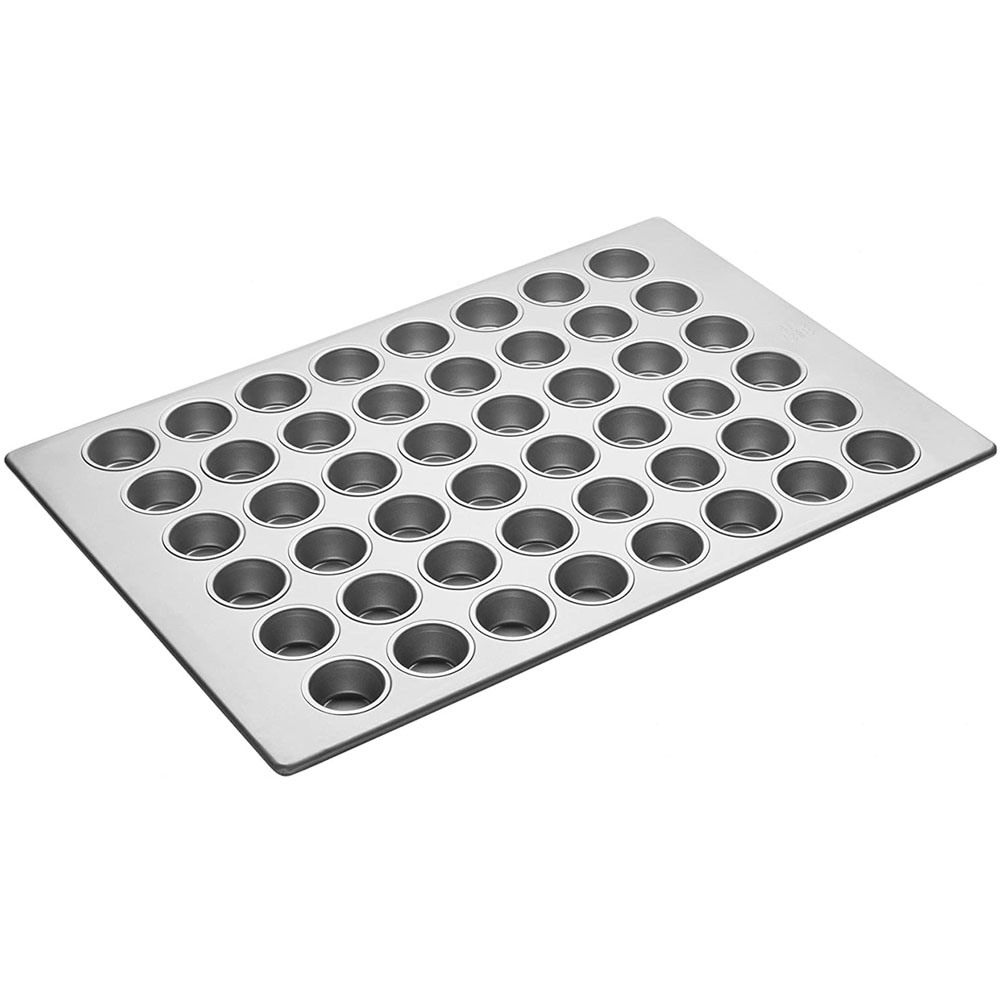 Aluminized Steel Mini Glazed Muffin Pan, 48 Cups - Case of 6