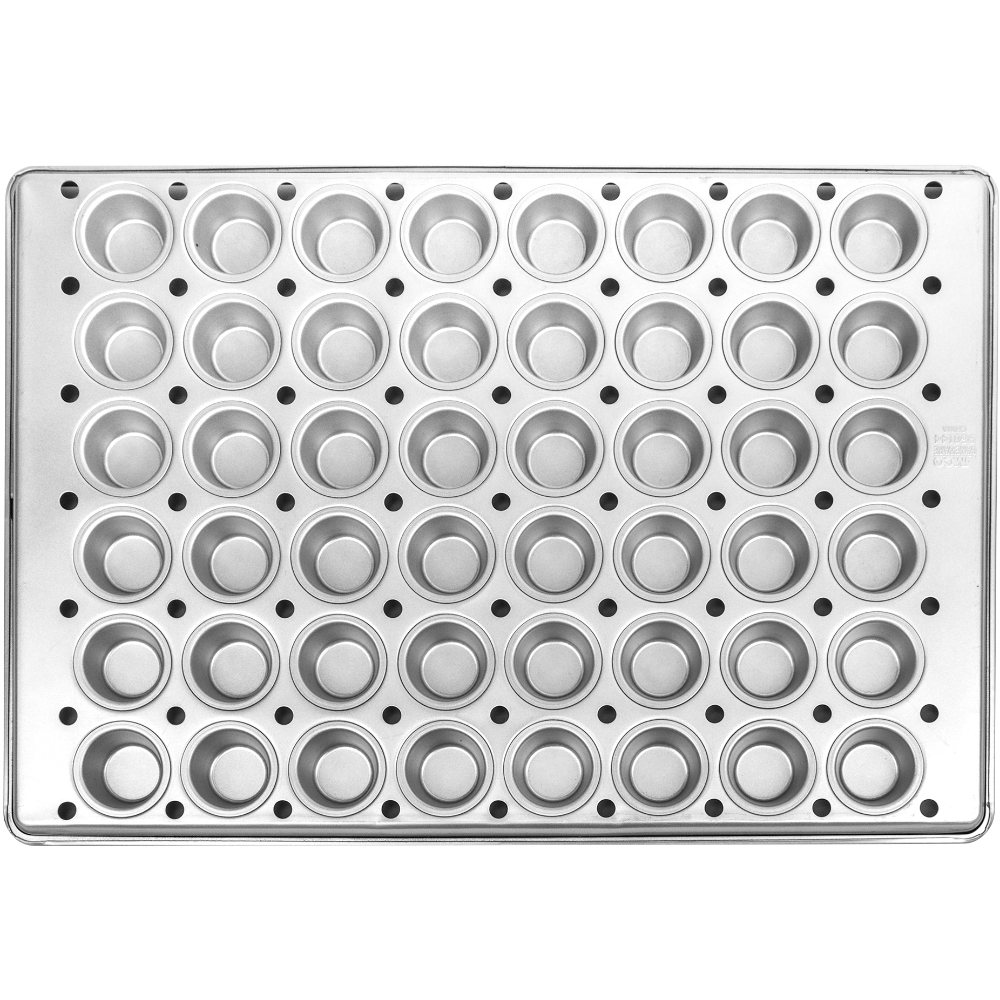 Aluminized Steel Muffin Tray, 48 Cup - Overall Size 18" x 26"