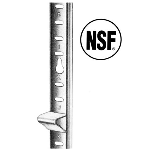 Aluminum Keyhole Shelf Pilaster, 36"