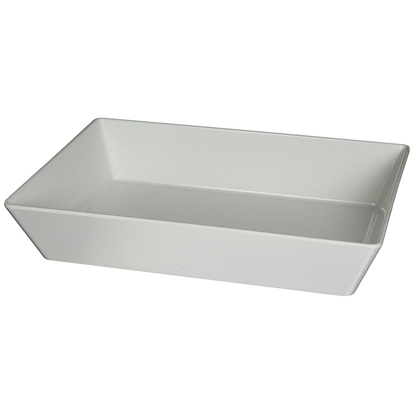 American Metalcraft White Melamine Bowl 17-9/16" x 11-3/4" x 2-13/16" H - Pack of 6