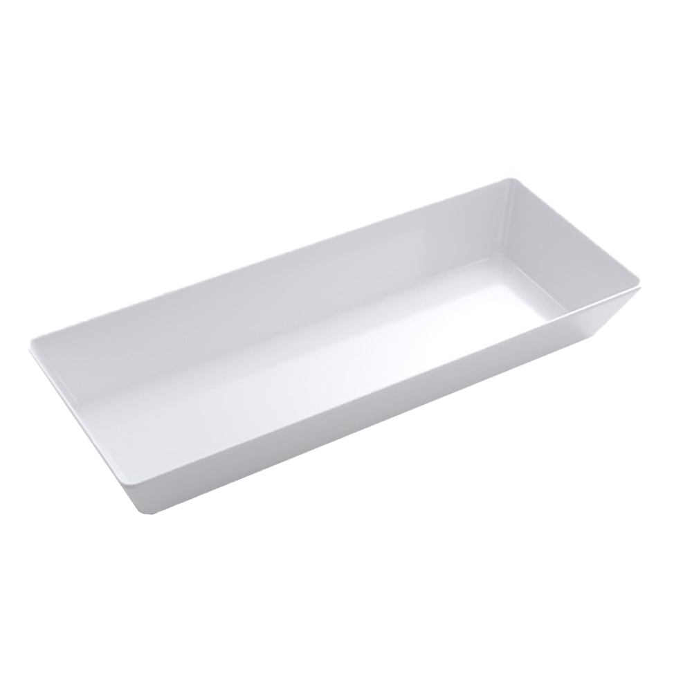 American Metalcraft White Melamine Bowl 19-9/16" x 7-7/8" x 3-1/8" H - Case of 12