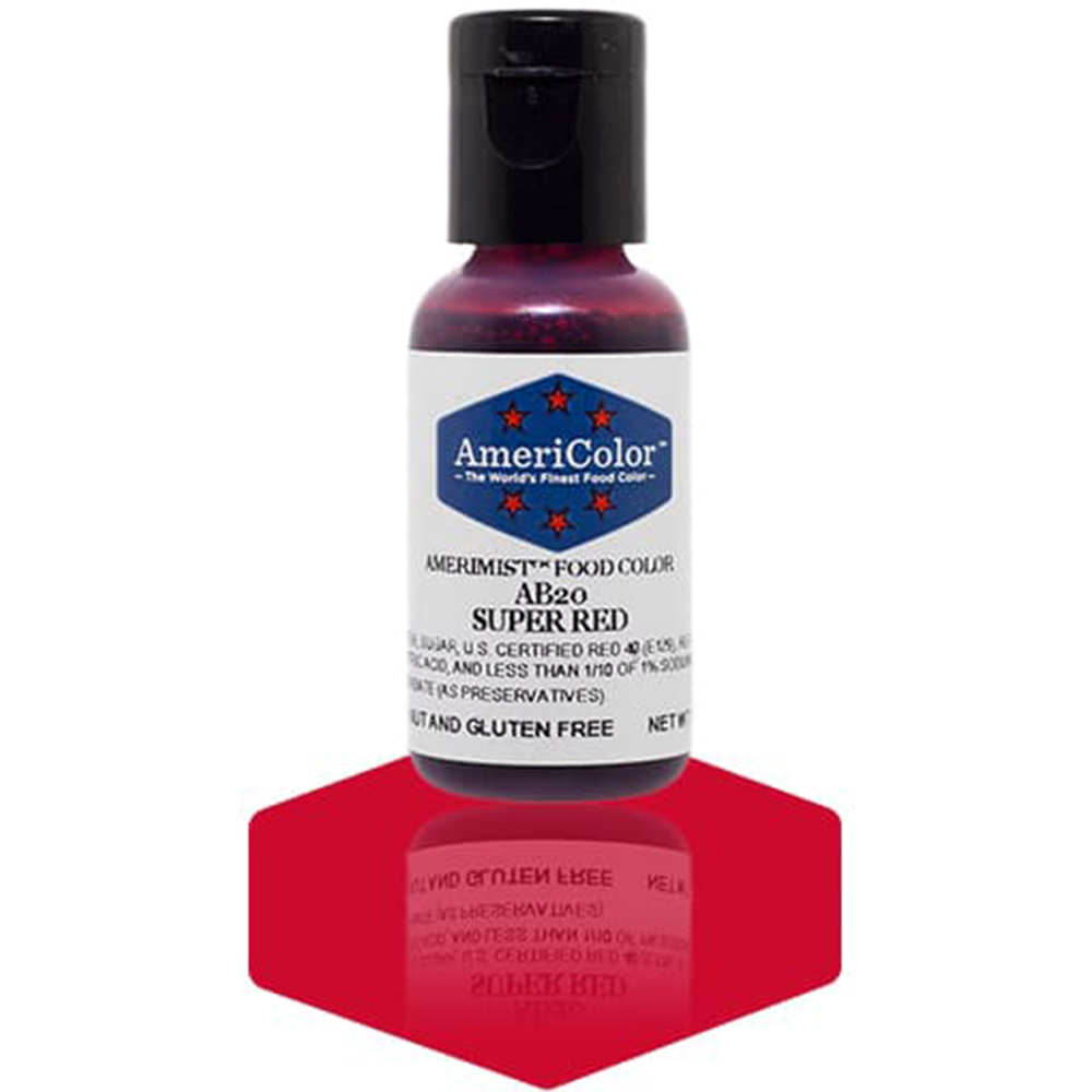 Americolor AmeriMist Super Red Airbrush Color, .65 Oz.