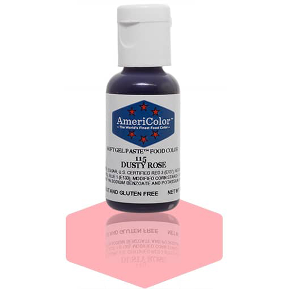 Americolor Dusty Rose Soft Gel Paste Food Coloring, .75 oz. 