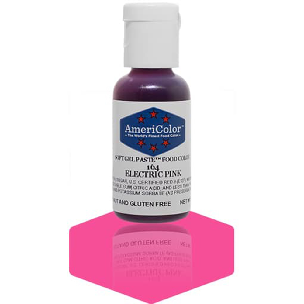 Americolor Electric Pink Soft Gel Paste Food Coloring, .75 oz.