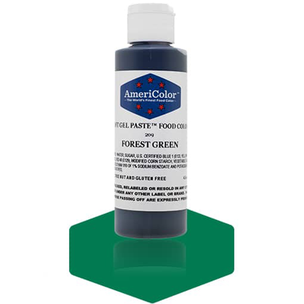 Americolor Forest Green Soft Gel Paste Food Coloring, 4.5 oz. 