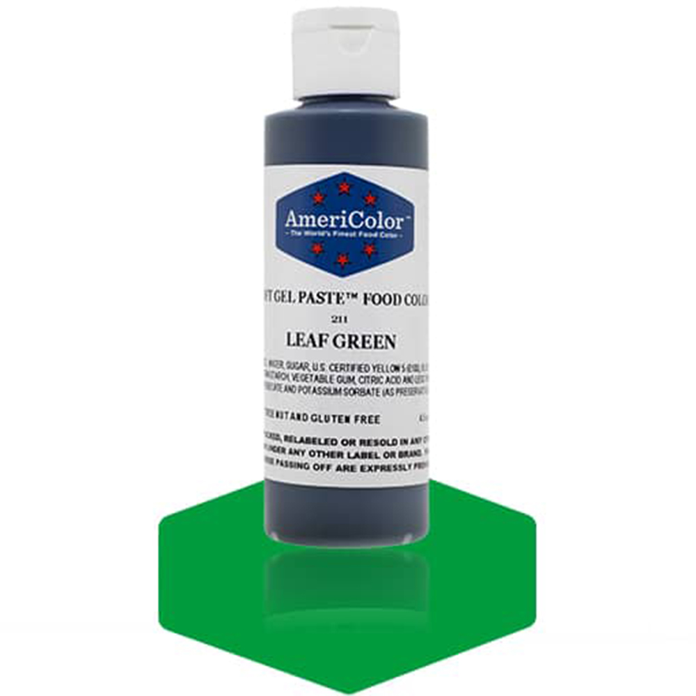 Americolor Leaf Green Soft Gel Paste Food Coloring, 4.5 oz.