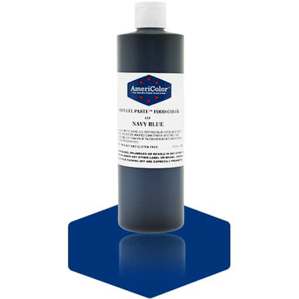 Americolor Navy Blue Soft Gel Paste Food Coloring, 13.5 oz.