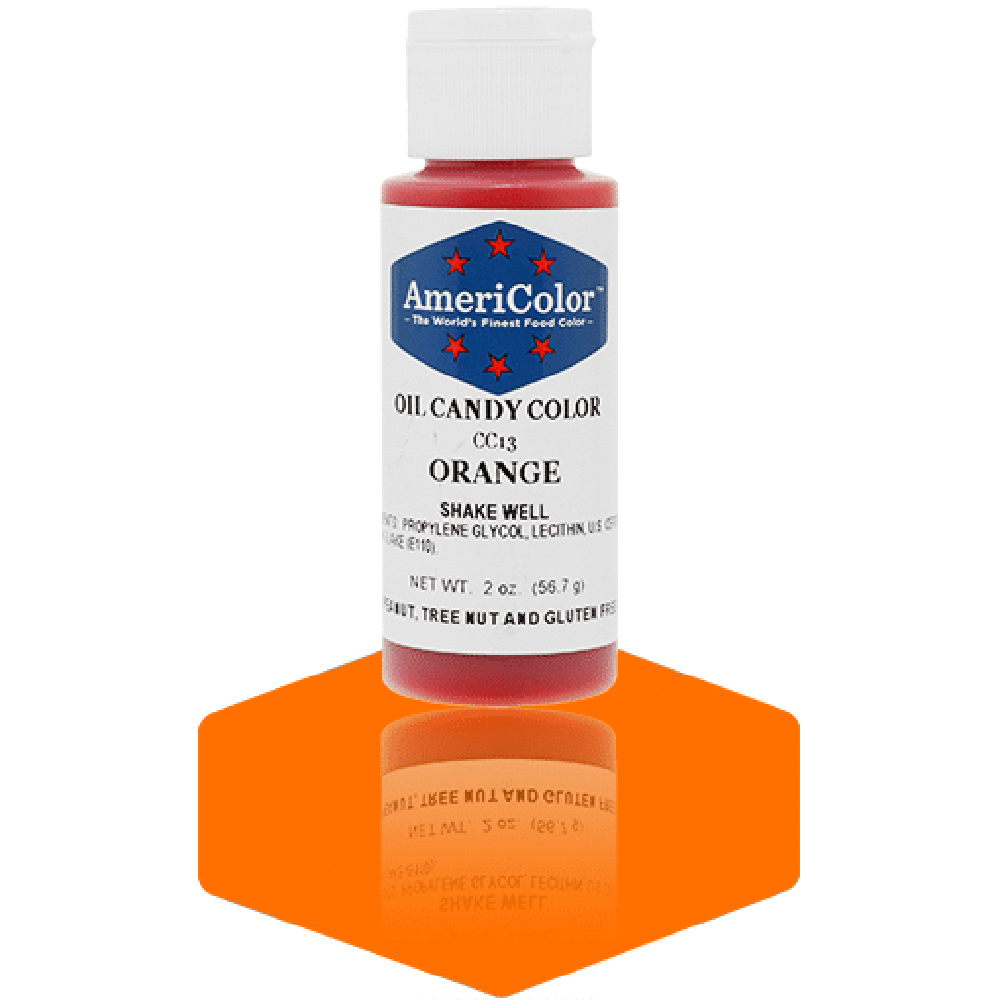 Americolor Orange Oil Candy Color, 2 oz. 