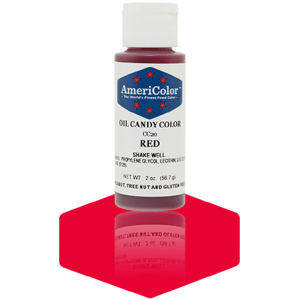 Americolor Red Oil Candy Color, 2 oz.