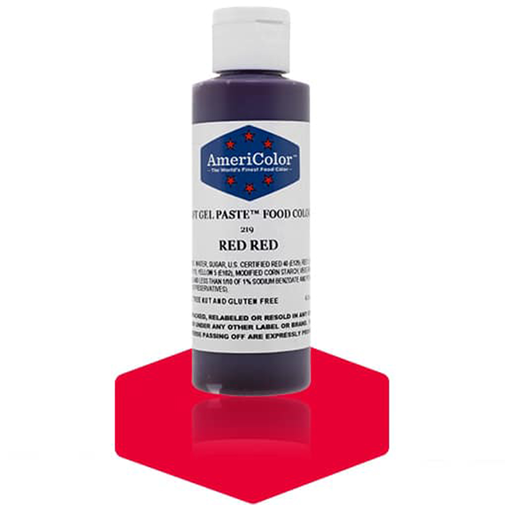 Americolor Red Red Soft Gel Paste Food Coloring, 4.5 oz. 