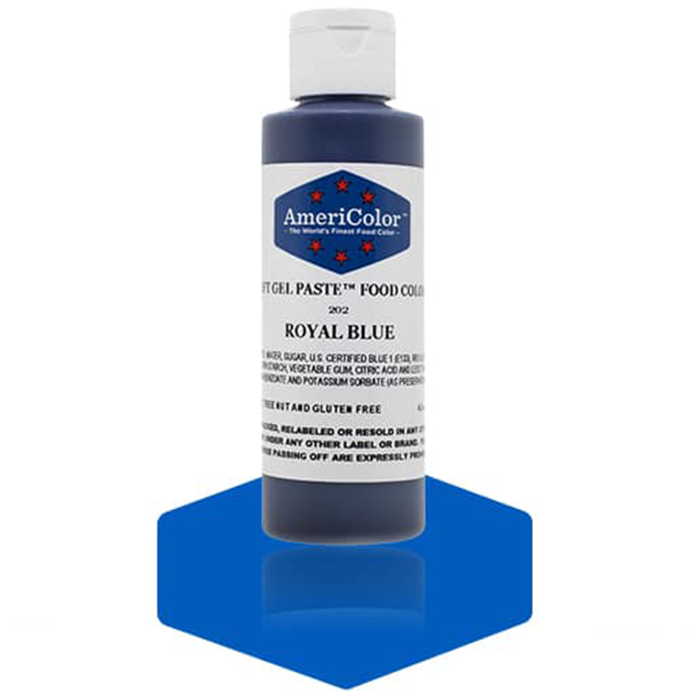 Americolor Royal Blue Soft Gel Paste Food Coloring, 4.5 oz. 