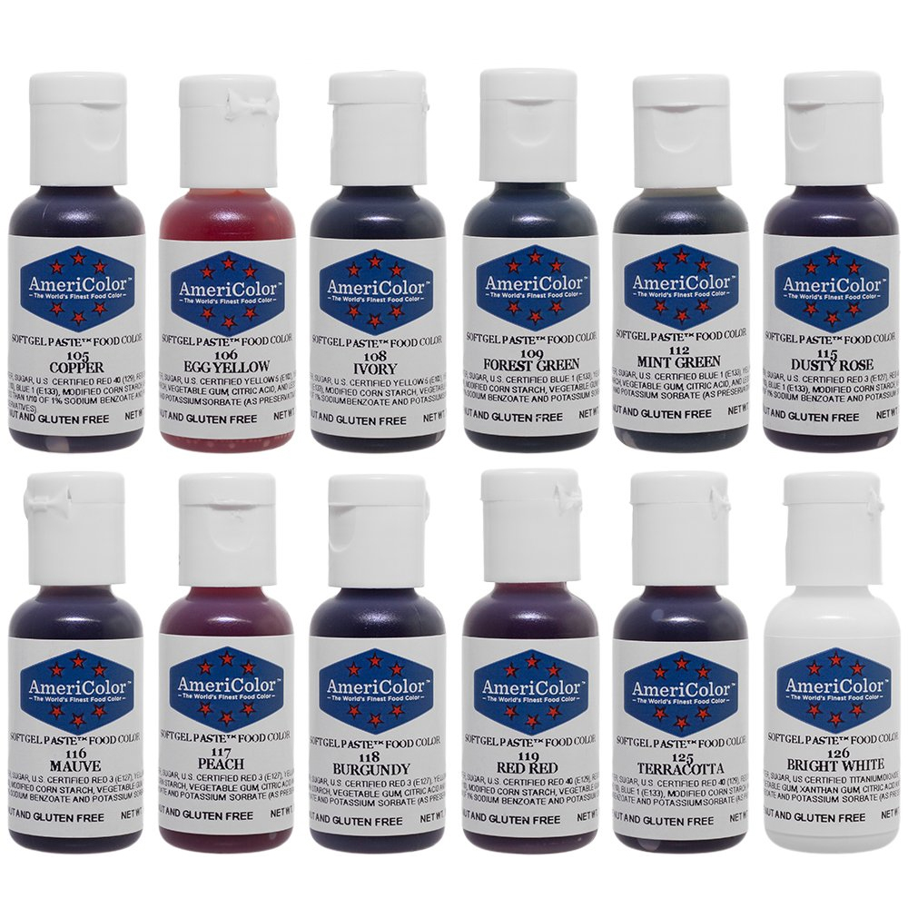 Americolor Soft Gel Paste Student Kit 2, 12 Colors