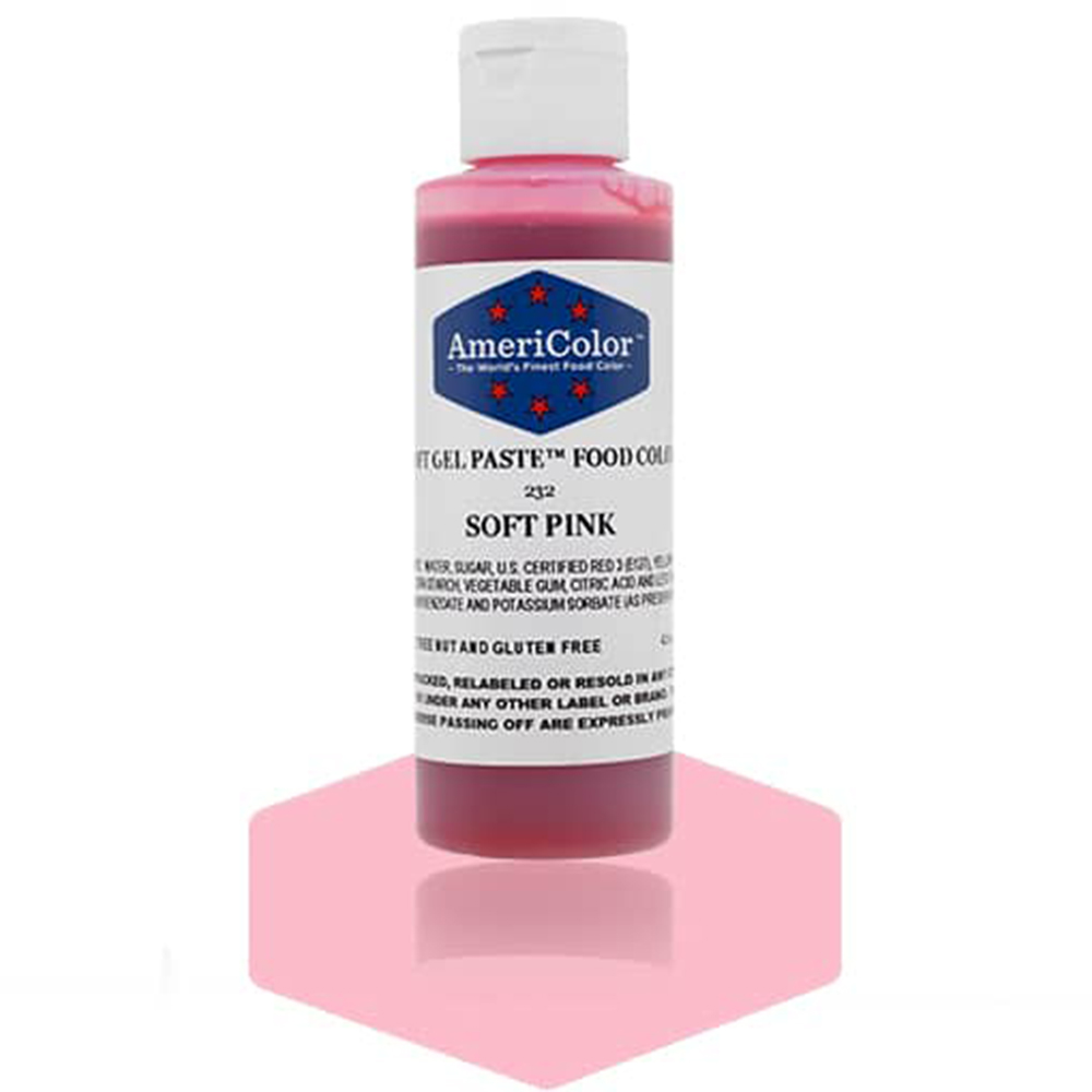 Americolor Soft Pink Soft Gel Paste Food Coloring, 4.5 oz. Gel Paste