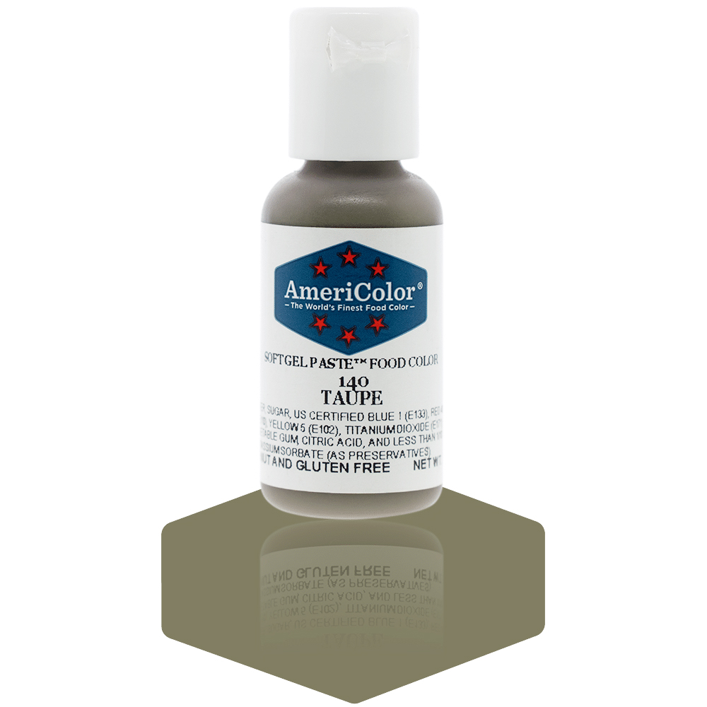 Americolor Taupe Soft Gel Paste Food Coloring, .75 oz. 