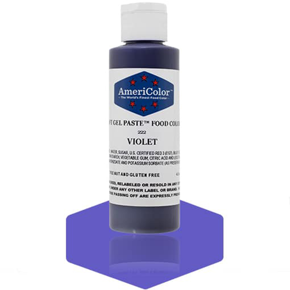 Americolor Violet Soft Gel Paste Food Coloring, 4.5 oz.