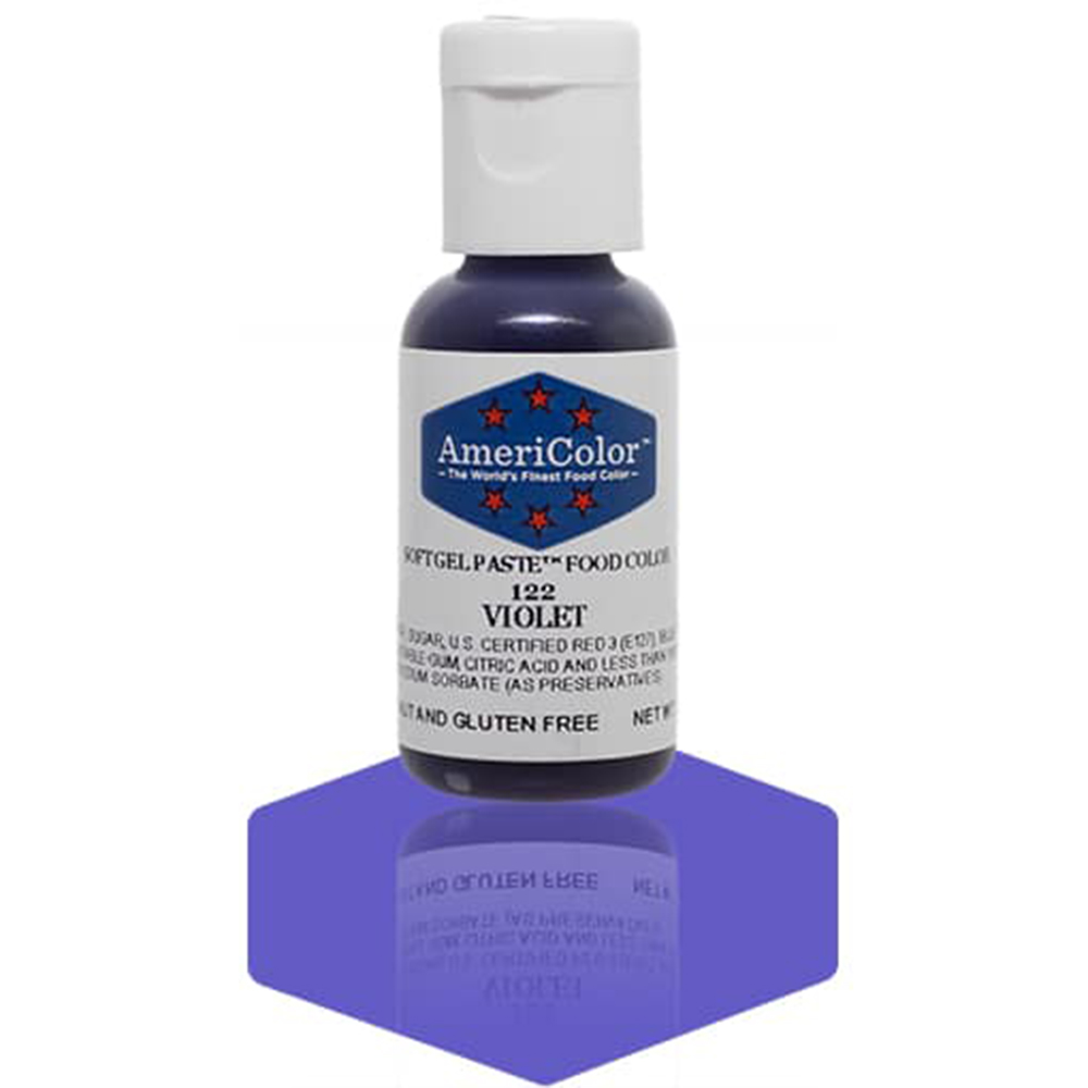 Americolor Violet Soft Gel Paste Food Coloring, .75 oz. 