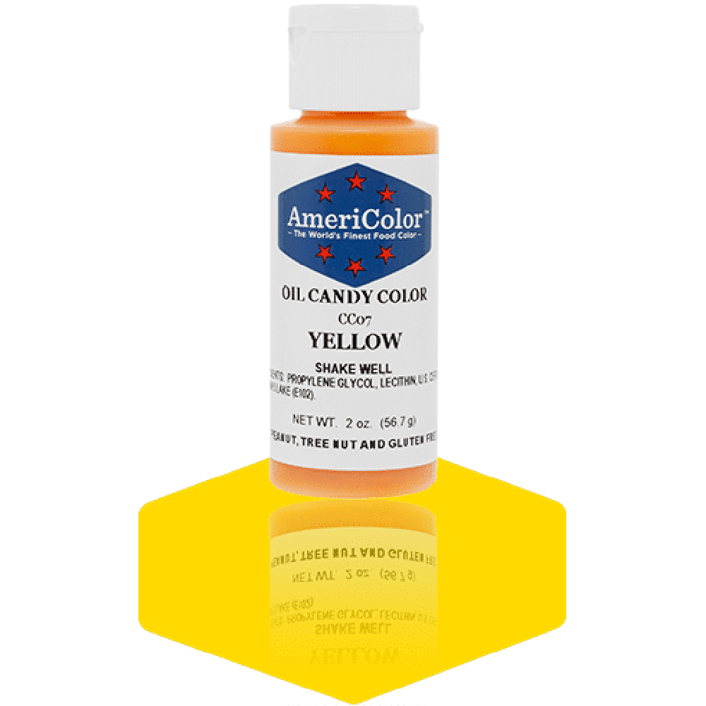 Americolor Yellow Oil Candy Color, 2 oz. 