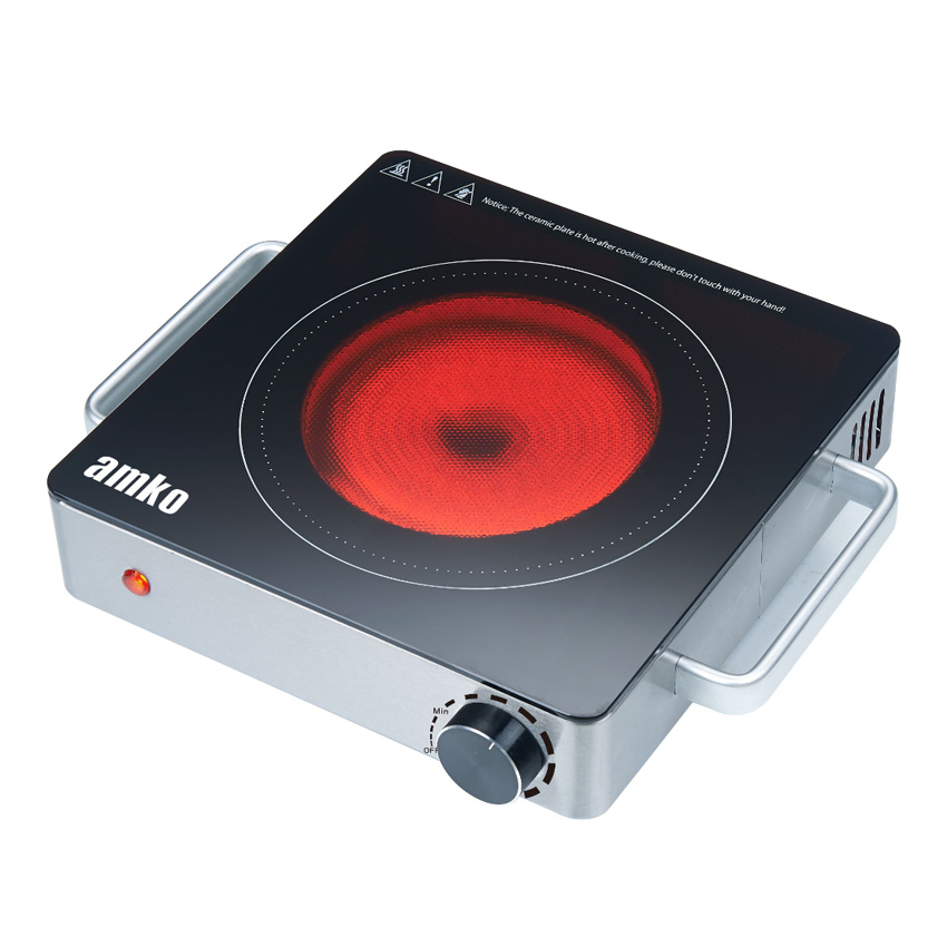 Amko Single Burner Infrared Range, 1500 Watts