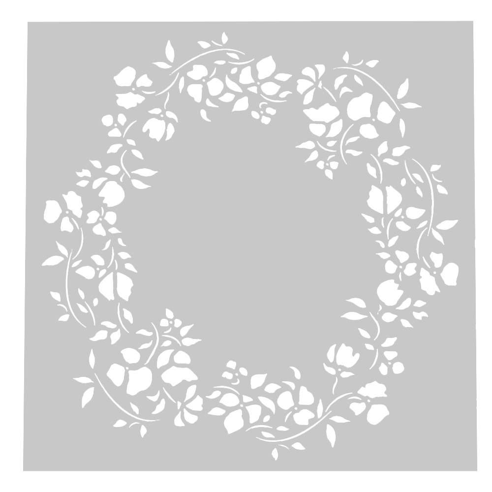 Angela Morrison Antonella Cake Frame Stencil