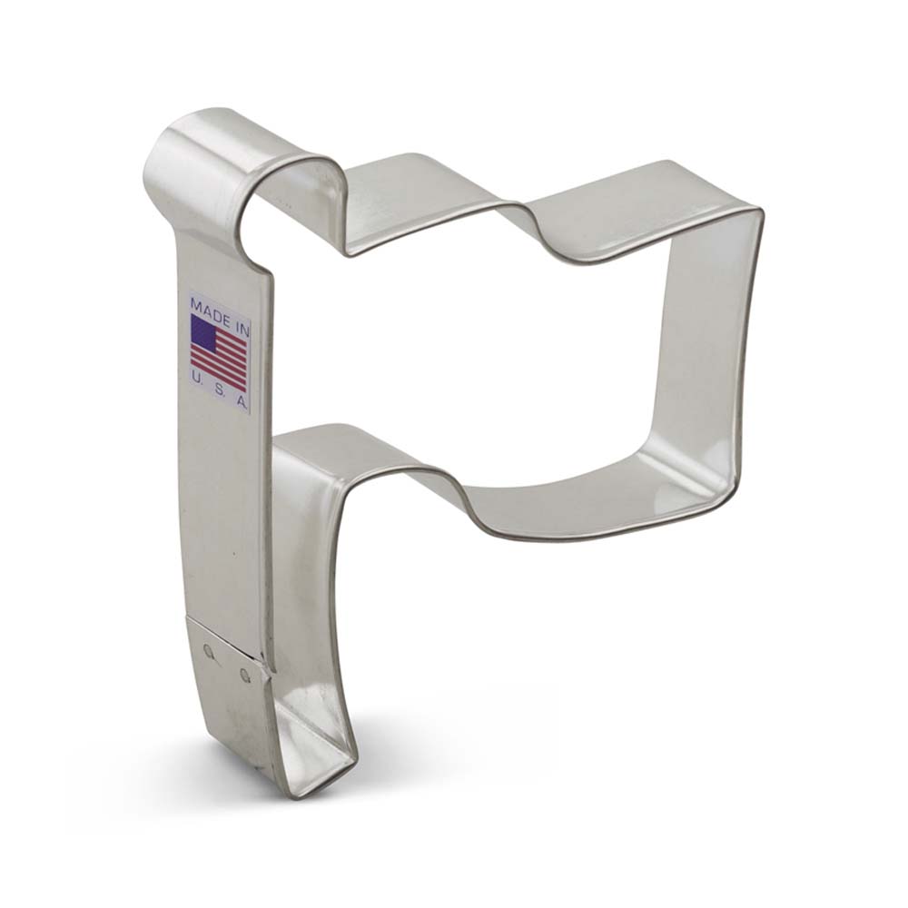 Ann Clark American Flag Cookie Cutter, 4-3/8"