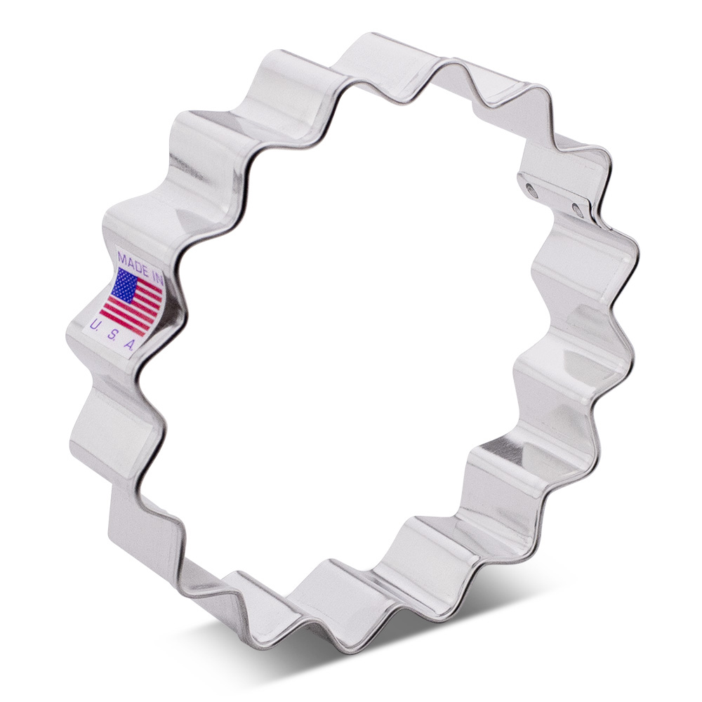 Ann Clark Fluted Circle Cookie Cutter, 4"