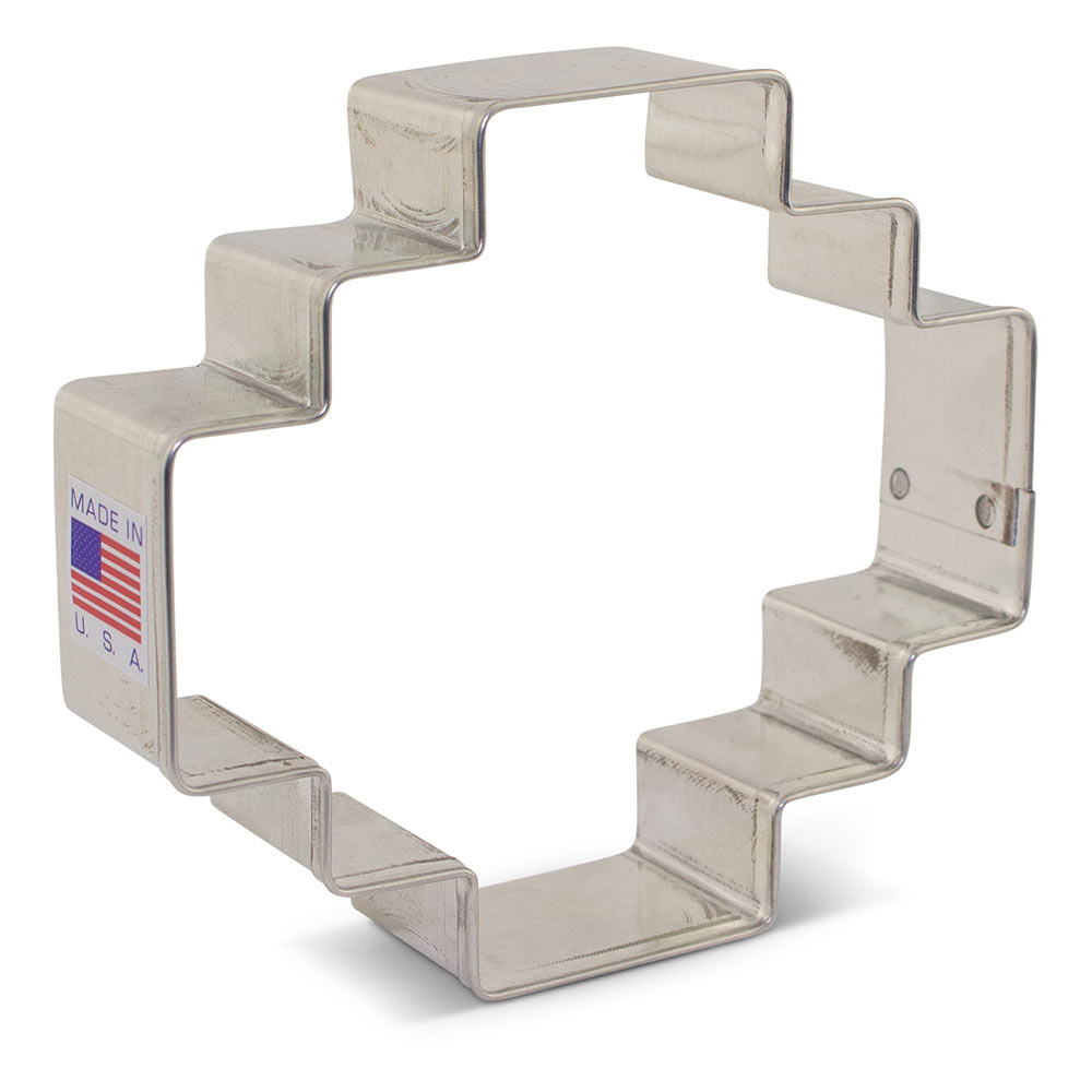 Ann Clark Geometric Inca Plaque Cookie Cutter, 3-1/2