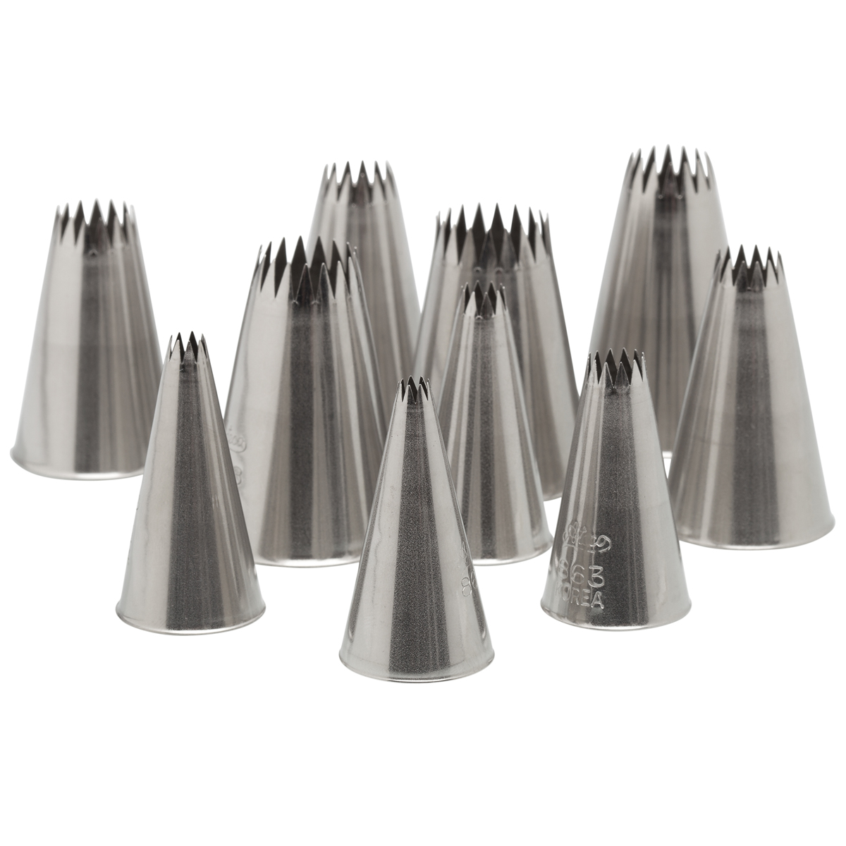  Ateco French Star Pastry Tube Set of 10