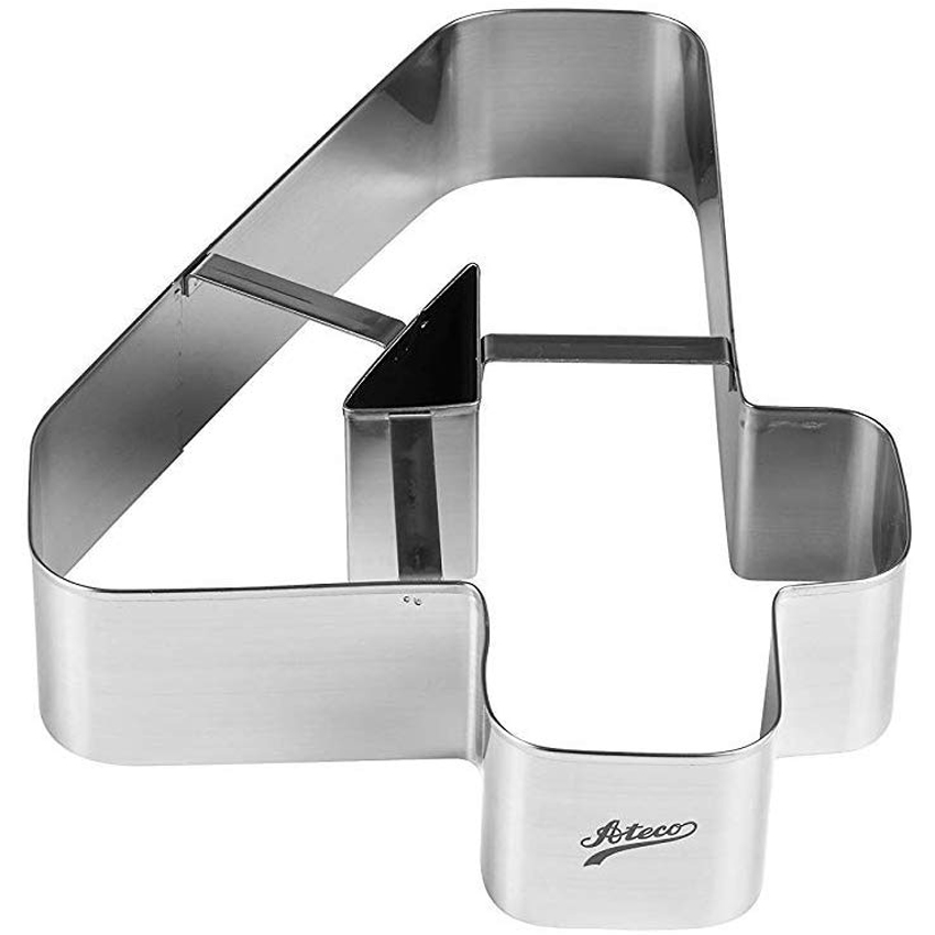 Ateco Number 4 Large Cake Cookie Cutter 8" x 11" x 2-1/8" High