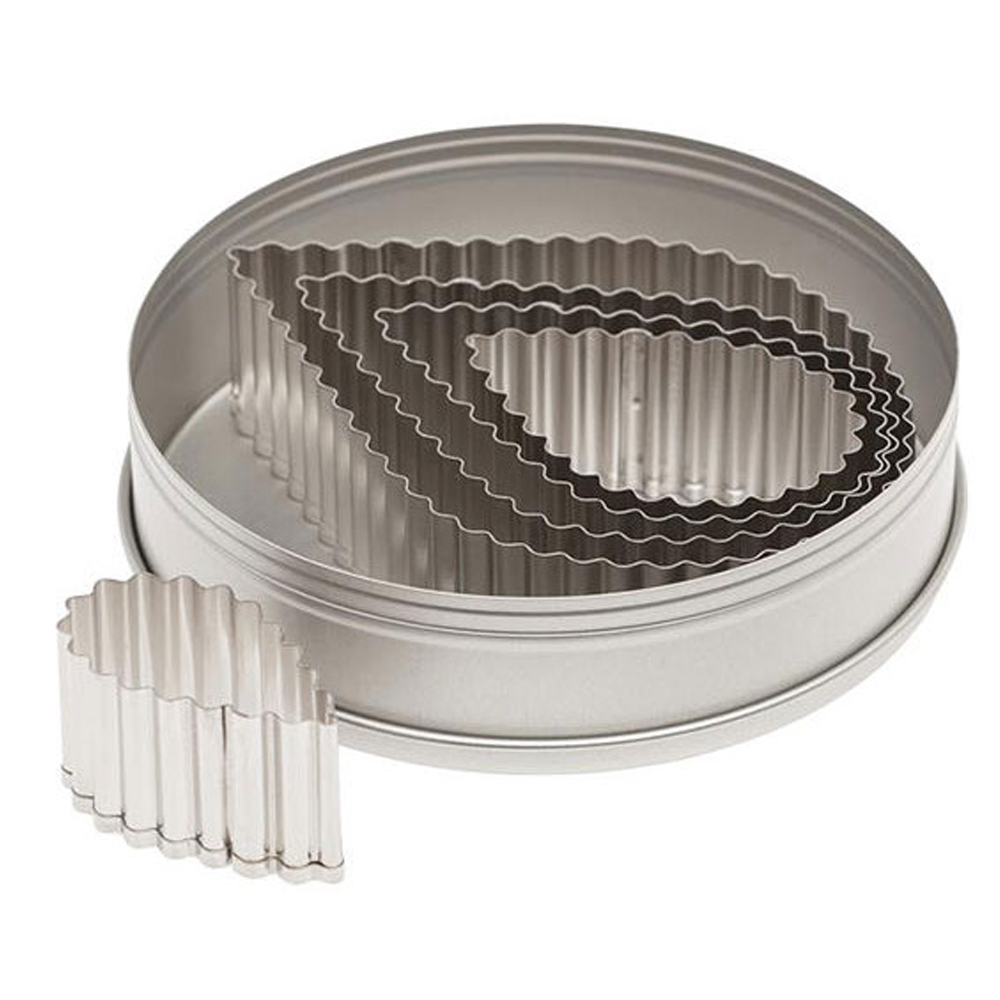 Ateco Fluted Teardrop Cutters, Set of 5 