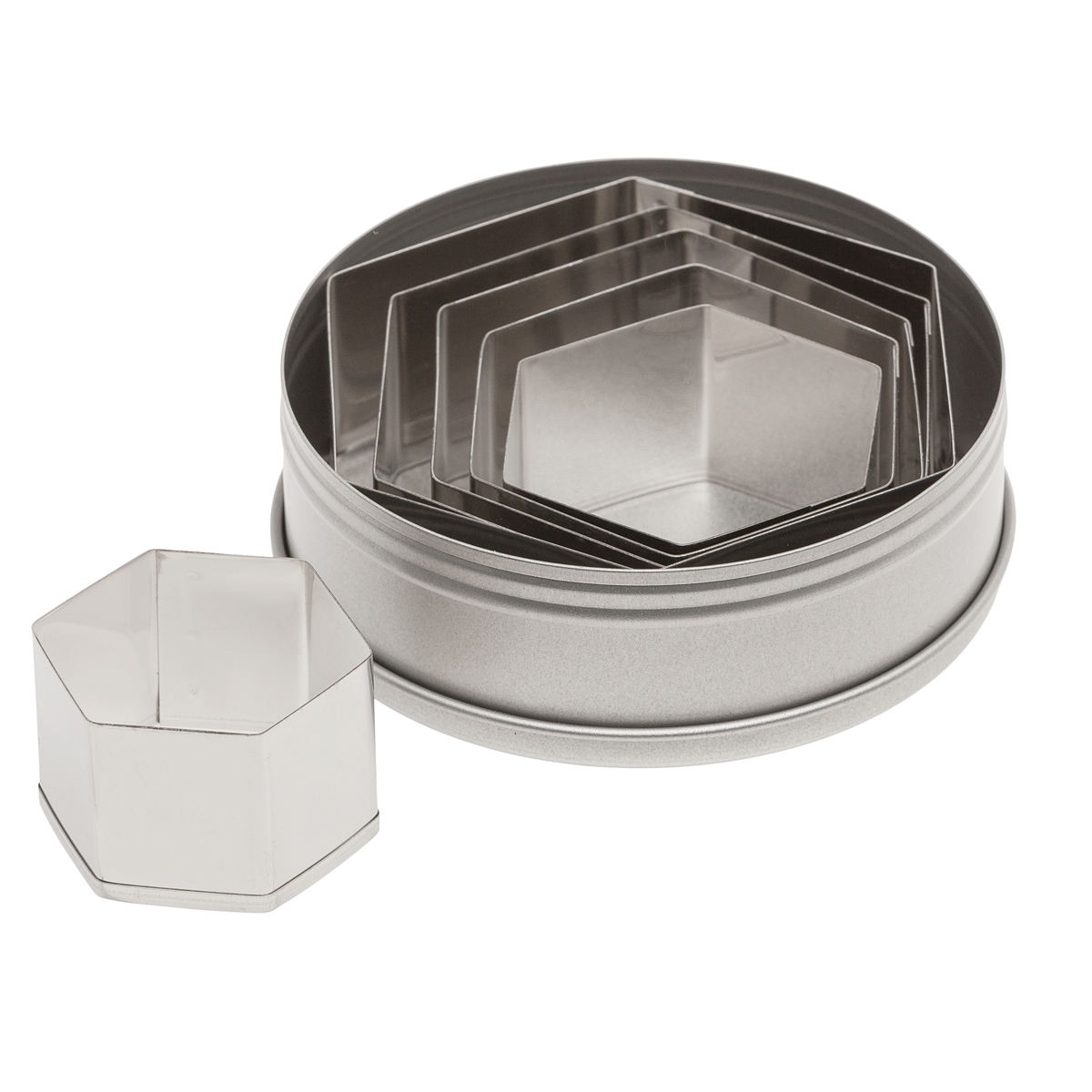 Ateco Hexagon Cutters, Set of 6