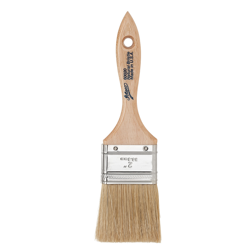 Ateco Pastry Brush Boar-Hair Bristles Size, 2"