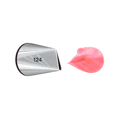 Ateco Pastry Tube Stainless Steel Rose Design - # 125