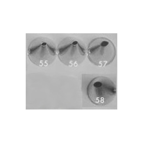 Ateco Pastry Tube, Stainless Steel Seamless Design, Oval Opening - # 58